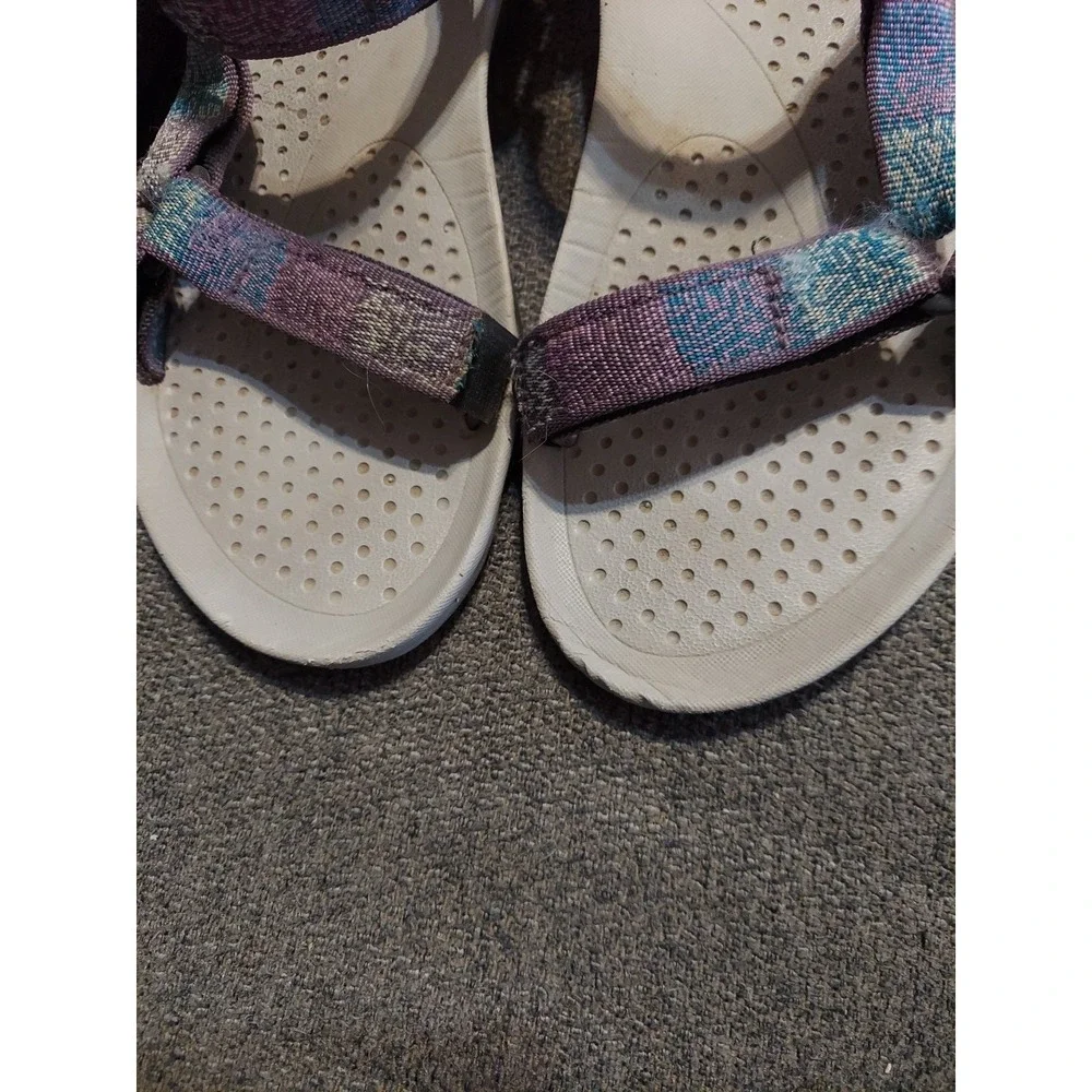 Teva Waterproof Trail hiking Shoes Sandals Womens Size 8 M Purple/Blue Summer - Picture 4 of 9